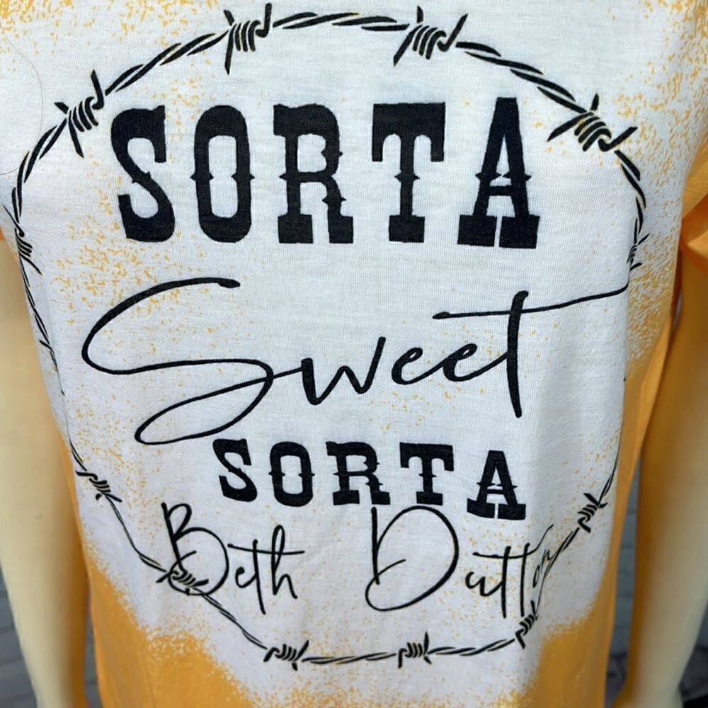 Women’s Yellowstone Graphic Tee Sorta Sweet Sorta Beth Dutton - Picture 5 of 5